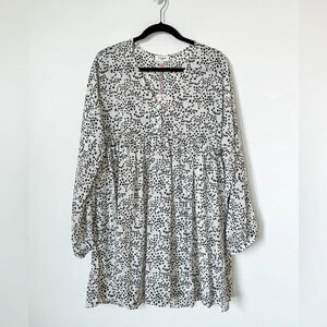 NWT Umgee Star Starburst Tunic Blouse Size Small Oversized Flowy